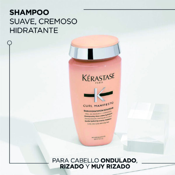 Shampoo Hydratation Douceur Curl Manifesto Kérastase 250 ml - Imagen 2