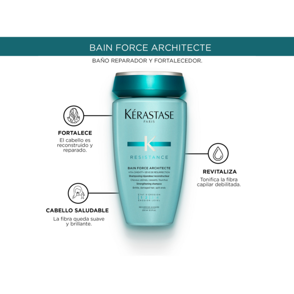 Shampoo Force Architecte 1-2 Resistance Kérastase 250 ml El Otro Sebastian