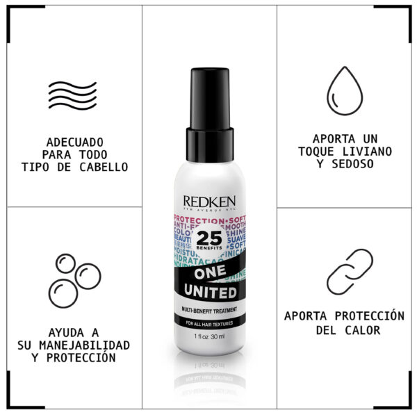 Spray Multibeneficios One United Redken 30 ML - Imagen 2