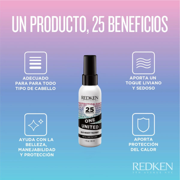 Spray Multibeneficios One United Redken 30 ML - Imagen 4